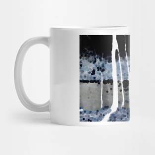 Abstract Trees Along Shoreline Mug